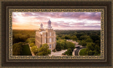 Load image into Gallery viewer, Logan Aerial Sunset Open Edition Canvas / 36 X 18 Frame M 27 3/4 45 Art
