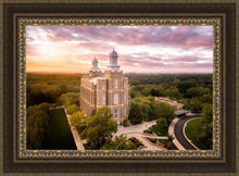 Load image into Gallery viewer, Logan Aerial Sunset Open Edition Canvas / 36 X 24 Frame M 33 3/4 45 Art
