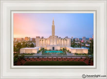 Load image into Gallery viewer, Los Angeles From On High Open Edition Canvas / 12 X 18 White Frame Art
