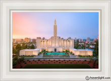 Load image into Gallery viewer, Los Angeles From On High Open Edition Canvas / 14 X 21 White Frame Art
