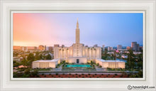 Load image into Gallery viewer, Los Angeles From On High Open Edition Canvas / 15 X 30 White Frame Art
