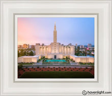 Load image into Gallery viewer, Los Angeles From On High Open Edition Canvas / 8 X 10 White Frame Art

