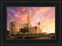 Load image into Gallery viewer, Los Angeles Light Of The World Open Edition Canvas / 14 X 21 Black Frame Art
