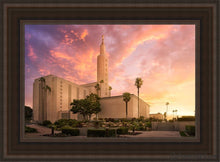 Load image into Gallery viewer, Los Angeles Light Of The World Open Edition Canvas / 14 X 21 Brown Frame Art
