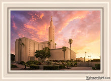 Load image into Gallery viewer, Los Angeles Light Of The World Open Edition Canvas / 20 X 30 White Frame Art
