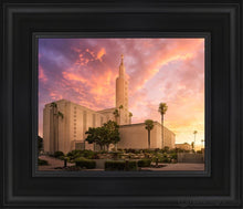 Load image into Gallery viewer, Los Angeles Light Of The World Open Edition Canvas / 8 X 10 Black Frame Art
