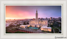 Load image into Gallery viewer, Los Angeles Weathering The Storm Open Edition Canvas / 15 X 30 White Frame Art
