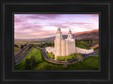 Load image into Gallery viewer, Manti Sunset From On High Open Edition Canvas / 12 X 18 Black Frame Art
