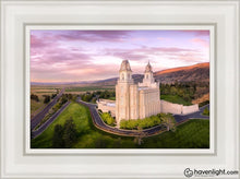 Load image into Gallery viewer, Manti Sunset From On High Open Edition Canvas / 12 X 18 White Frame Art
