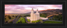 Load image into Gallery viewer, Manti Sunset From On High Open Edition Canvas / 12 X 36 Black Frame Art

