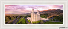 Load image into Gallery viewer, Manti Sunset From On High Open Edition Canvas / 12 X 36 White Frame Art
