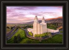 Load image into Gallery viewer, Manti Sunset From On High Open Edition Canvas / 20 X 30 Black Frame Art
