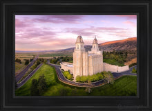 Load image into Gallery viewer, Manti Sunset From On High Open Edition Canvas / 24 X 36 Black Frame Art
