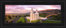 Load image into Gallery viewer, Manti Sunset From On High Open Edition Canvas / 8 X 24 Black Frame Art
