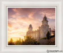 Load image into Gallery viewer, Manti Sunset Open Edition Canvas / 11 X 14 White Frame Art
