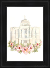 Load image into Gallery viewer, Meridian Watercolor Open Edition Canvas / 24 X 36 Black Frame Art
