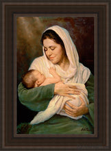 Load image into Gallery viewer, Mothers Love Open Edition Canvas / 14 X 21 Brown Frame Art
