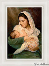 Load image into Gallery viewer, Mothers Love Open Edition Canvas / 14 X 21 White Frame Art
