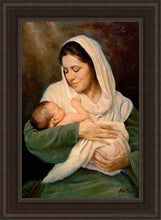 Load image into Gallery viewer, Mothers Love Open Edition Canvas / 24 X 36 Brown Frame Art
