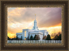 Load image into Gallery viewer, Mount Timpanogos - Burning Sky Open Edition Canvas / 36 X 24 Frame M 33 3/4 45 Art
