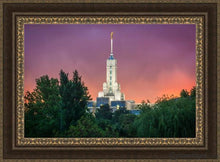 Load image into Gallery viewer, Mount Timpanogos Temple Gradient Sky Open Edition Canvas / 36 X 24 Frame M 33 3/4 45 Art
