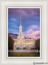 Load image into Gallery viewer, Mount Timpanogos The Lord Is My Light Open Edition Canvas / 12 X 18 White Frame Art
