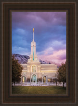 Load image into Gallery viewer, Mount Timpanogos The Lord Is My Light Open Edition Canvas / 14 X 21 Brown Frame Art
