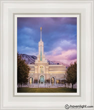 Load image into Gallery viewer, Mount Timpanogos The Lord Is My Light Open Edition Canvas / 8 X 10 White Frame Art
