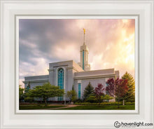 Load image into Gallery viewer, Mt Timpanogos After The Storm Open Edition Canvas / 11 X 14 White Frame Art

