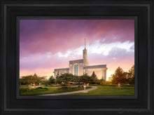 Load image into Gallery viewer, Mt. Timpanogos Evening Glow Open Edition Canvas / 12 X 18 Black Frame Art
