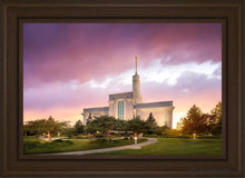 Load image into Gallery viewer, Mt. Timpanogos Evening Glow Open Edition Canvas / 20 X 30 Brown Frame Art
