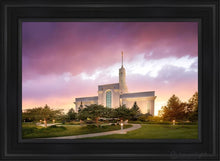 Load image into Gallery viewer, Mt. Timpanogos Evening Glow Open Edition Canvas / 24 X 36 Black Frame Art
