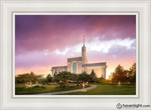 Load image into Gallery viewer, Mt. Timpanogos Evening Glow Open Edition Canvas / 24 X 36 White Frame Art
