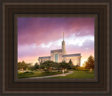 Load image into Gallery viewer, Mt. Timpanogos Evening Glow Open Edition Canvas / 8 X 10 Brown Frame Art

