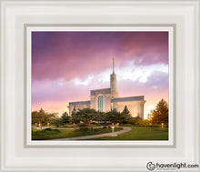 Load image into Gallery viewer, Mt. Timpanogos Evening Glow Open Edition Canvas / 8 X 10 White Frame Art
