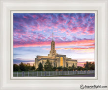Load image into Gallery viewer, Mt Timpanogos Spacious Skies Open Edition Canvas / 11 X 14 White Frame Art

