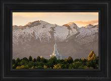 Load image into Gallery viewer, Mt. Timpanogos Youre Not Alone Open Edition Canvas / 14 X 21 Black Frame Art
