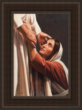 Load image into Gallery viewer, My Redeemer Open Edition Canvas / 12 X 18 Brown Frame Art
