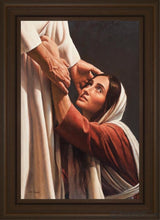 Load image into Gallery viewer, My Redeemer Open Edition Canvas / 20 X 30 Brown Frame Art
