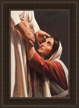 Load image into Gallery viewer, My Redeemer Open Edition Canvas / 24 X 36 Brown Frame Art
