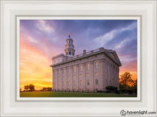 Load image into Gallery viewer, Nauvoo City Beautiful Open Edition Canvas / 12 X 18 White Frame Art
