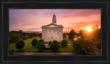 Load image into Gallery viewer, Nauvoo From On High Open Edition Canvas / 15 X 30 Black Frame Art
