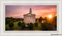Load image into Gallery viewer, Nauvoo From On High Open Edition Canvas / 15 X 30 White Frame Art
