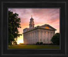 Load image into Gallery viewer, Nauvoo Late Sunset Open Edition Canvas / 11 X 14 Black Frame Art
