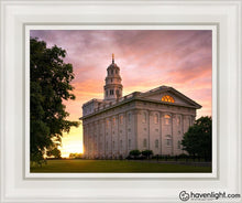 Load image into Gallery viewer, Nauvoo Late Sunset Open Edition Canvas / 11 X 14 White Frame Art
