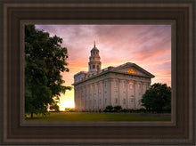 Load image into Gallery viewer, Nauvoo Late Sunset Open Edition Canvas / 12 X 18 Brown Frame Art
