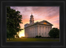 Load image into Gallery viewer, Nauvoo Late Sunset Open Edition Canvas / 24 X 36 Black Frame Art
