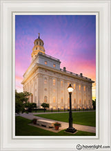 Load image into Gallery viewer, Nauvoo Pathway Open Edition Canvas / 24 X 36 White Frame Art
