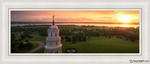 Load image into Gallery viewer, Nauvoo Sunglow On The Mississippi Open Edition Canvas / 12 X 36 White Frame Art
