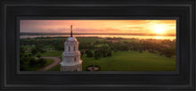 Load image into Gallery viewer, Nauvoo Sunglow On The Mississippi Open Edition Canvas / 6 X 18 Black Frame Art
